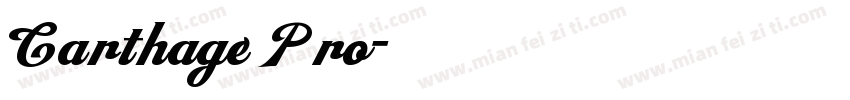 Carthage Pro字体转换
